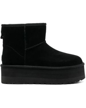 UGG Bota de tobillo plataforma clásica mini - Negro