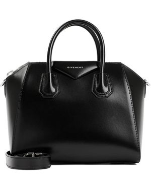 Givenchy Calf Leather Antigona Small Bag Handbag - Black