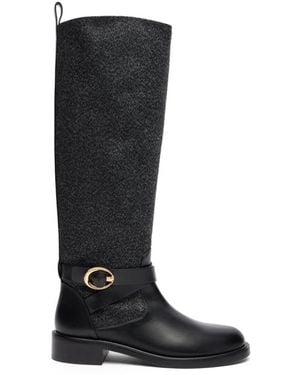 Stuart Weitzman Benni Riding Boot - Schwarz