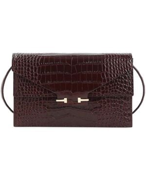 Tom Ford Croco Mini Bag - Braun
