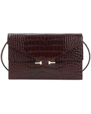 Tom Ford Tassen ,Bruin ,Leer Croco Mini Bag