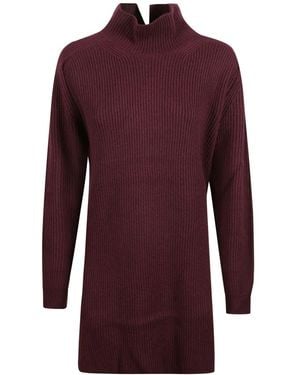 Dondup Knitted Dresses - Purple