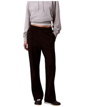 Calvin Klein Wide Trousers - Gris