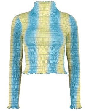 AMY CROOKES Long Sleeve Tops - Blue