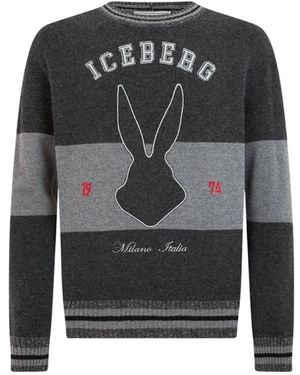 Iceberg Rundhals-Pullover - Grau