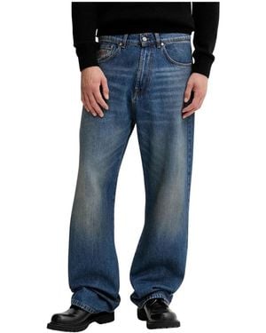MSGM Gerades Jeans - Blau