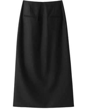 Viktoria Chan Rokken ,Zwart ,Wol Sindy Gelaagde Rok
