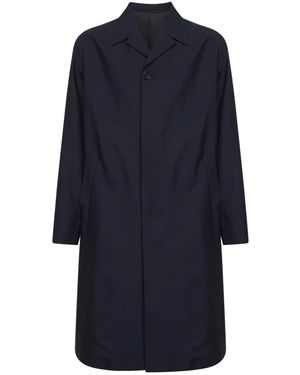 Jil Sander Single-Breasted Coats - Blu