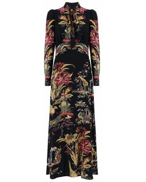 Etro Kleedjes ,Veelkleurig ,Jurk - Zwart