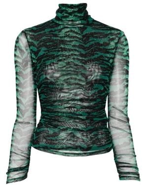 Diane von Furstenberg Long Sleeve T-Shirts - Green