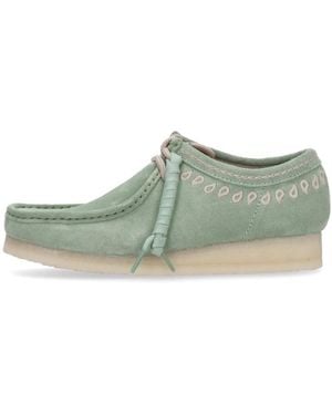 Clarks Laced Shoes - Green