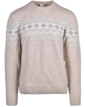 Eleventy Round-Neck Knitwear - Grey