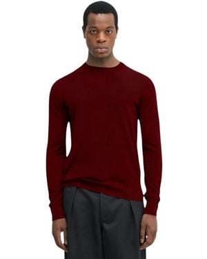 Emporio Armani Round-Neck Knitwear - Rojo