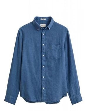 GANT Overhemden ,Blauw ,Casual Shirts