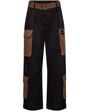 Haute L'Amitié Wide Trousers - Negro