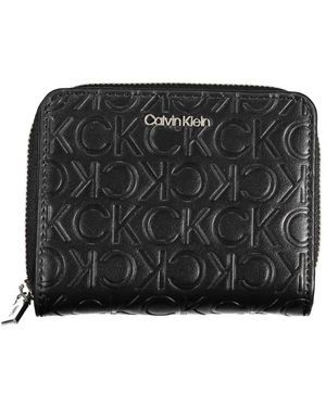 Calvin Klein Portafoglio donna nero rfid chiusura lampo