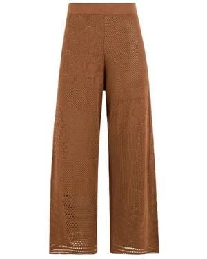 Akep Wide Trousers - Brown