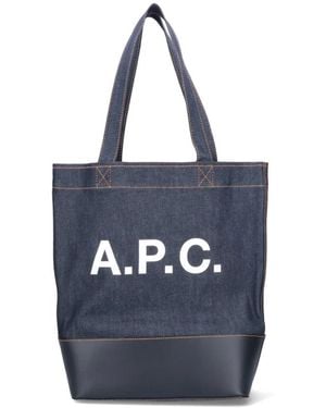 A.P.C. Shopping Bags - Blue