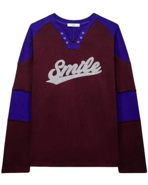 Roseanna Tops ,Veelkleurig ,Katoen Okay T-Shirt - Paars