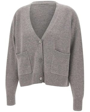 Kaos Sequin Cardigan - Grijs