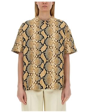 Jil Sander Oversized Katoenen T-Shirt - Metallic