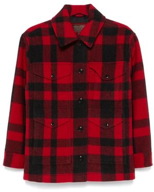 Filson Geruite Jas - Rood