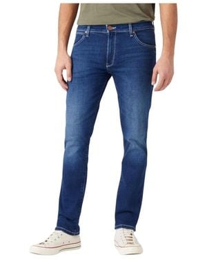 Wrangler Slim-Fit Jeans - Blauw