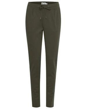 Ichi Grüne Polyester Jeans & Hose