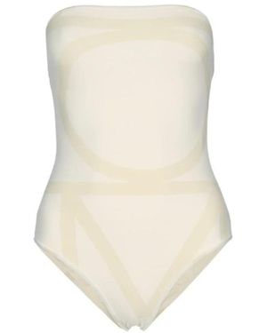 TOTEME Badmode ,Monogram Strapless Badpak - Naturel