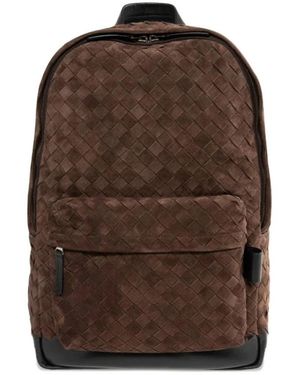 Bottega Veneta Intrecciato Rucksack - Braun