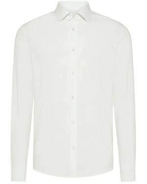 Cruna Overhemden ,Wit ,Polyester Manhattan Shirt