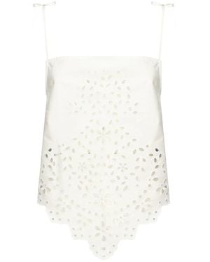 Self-Portrait Top - White
