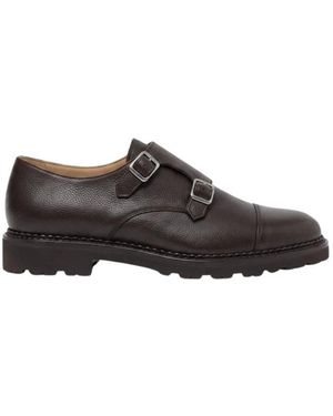 SCAROSSO Oswald Double Monk Strap Schoen - Bruin