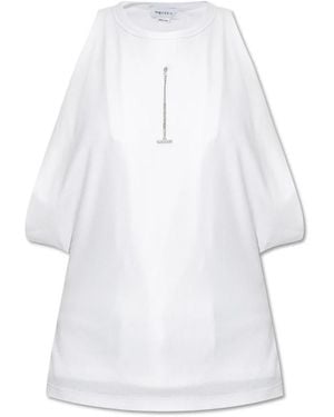 McQueen Sleeveless Tops - White