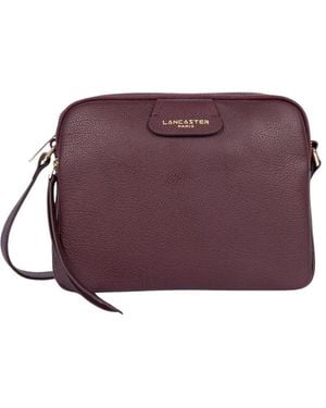 Lancaster Tassen ,Bruin ,Leer Dune 529-71 Crossbody Tas - Paars
