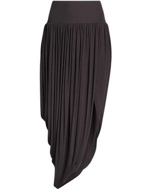 Alaïa Rokken ,Zwart ,Twisted Fluid Jersey Rok