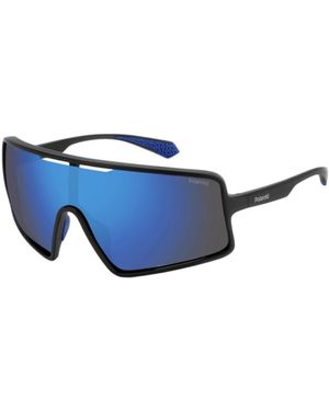 Polaroid Blaue Kunststoff-Sonnenbrille Für Männer