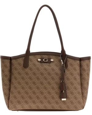 Guess Tote Bags - Marrone
