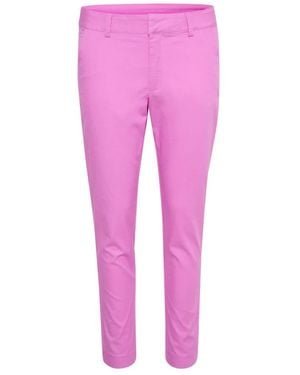 Kaffe Slim-Fit Trousers - Pink