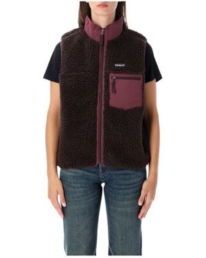 Patagonia Fitness ,Bruin ,Polyester Classic Retro-X Fleece Vest - Zwart