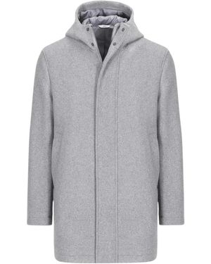 Manuel Ritz Single-Breasted Coats - Grigio