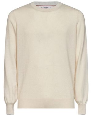 Brunello Cucinelli Cashmere Knitwear - White