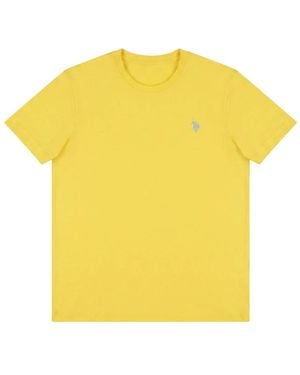 U.S. POLO ASSN. U. Polo Assn. ,Tops ,Geel ,Katoen T-Shirt