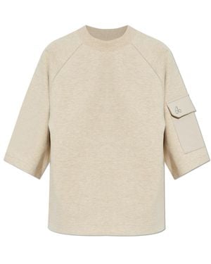 Moose Knuckles T-Shirts - Natural