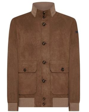 Rrd Herren Nabucco Wildleder Effekt Jacke - Braun