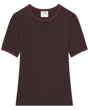 Courreges Tops ,Rood ,T-Shirts - Bruin