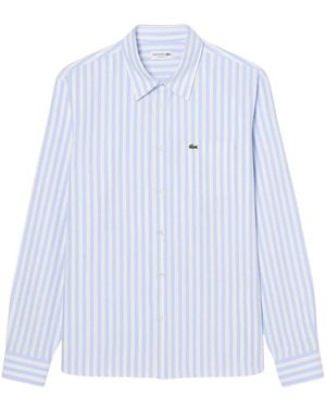 Lacoste Overhemden ,Blauw ,Casual Shirts