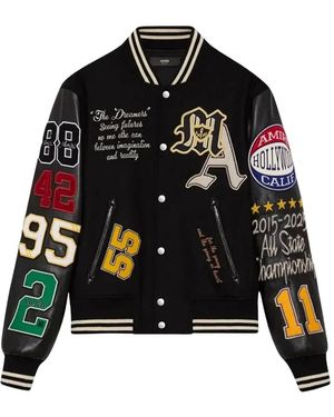 Amiri Varsity Patch Jacket - Zwart