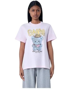 Ganni T-Shirts - Blanco