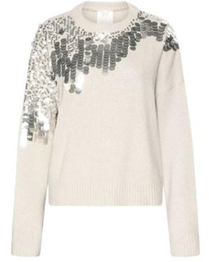 Marella Round-Neck Knitwear - Blanco